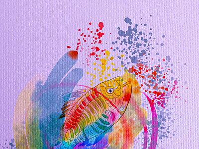 Fish adobephotoshop creative digitalart digitalportrait handmade illustration