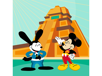 Mariachi Mickey and Oswald disney disney world epcot mexico mickey mickey mouse oswald
