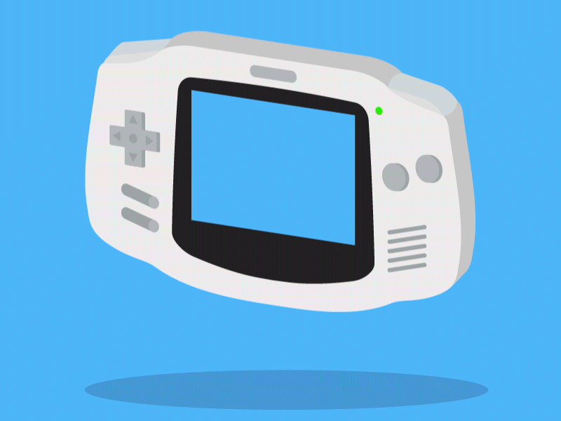Dribbble Advance advance dribbble game gameboy hover movement rainbow video