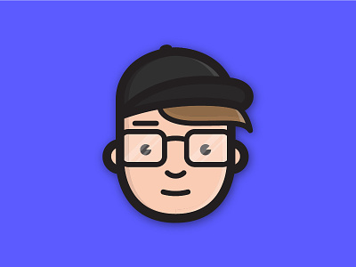 Self Portrait avatar emoji face glasses icon portrait profile smile