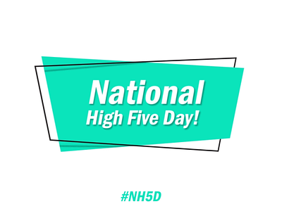 National High Five Day bowtie bumper cat day five fox hat high national sloth squid tie