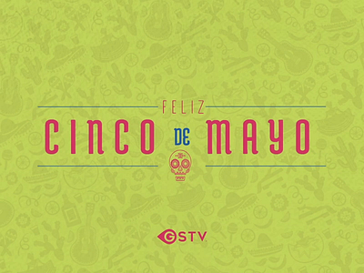 Happy Cinco de Mayo animation cactus cinco de dress flower guitar happy maracas mayo mexican skull video