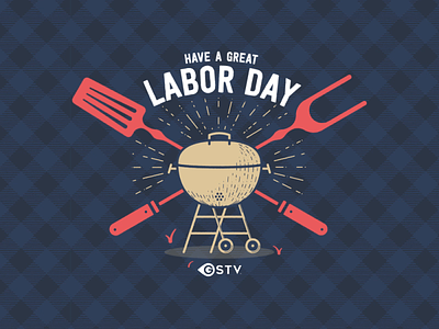 Happy Labor Day! animation bumper day design flannel grill illustration labor logo motion tongs typography wheels