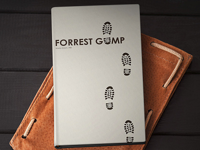 Forrest Gump book cover design forrest gump graphic illustration minimalism redesign