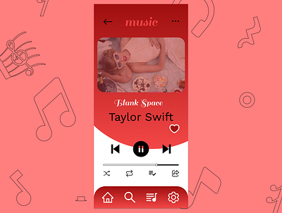 Music player Daily UI 009 daily challenge dailyui dailyui 009 design music music player ui ui challenge