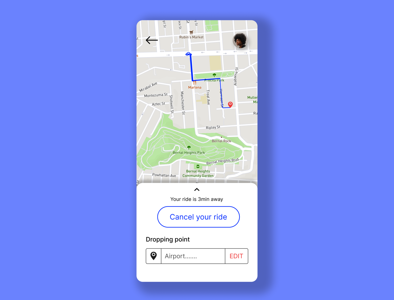 Location tracker Daily UI 020 by Geeshma Mallula on Dribbble