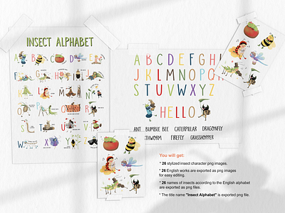 Insect Alphabet Posters