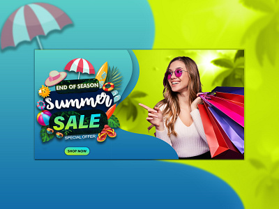 summer sale advertisement bann branding design graphic design illustration logo posts typography ui