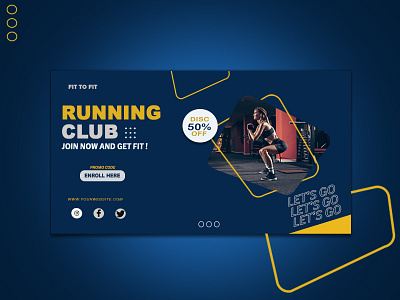 Running club ad advertisement branding design graphic design illustration logo posts typography ui vector