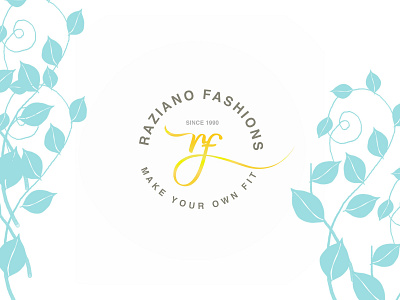 Raziano brand logo advertisement branding design fashion logo graphic design logo posts typography ui vector