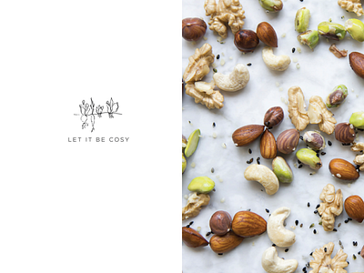 Let It Be Cosy food blog logo web design