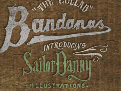 Sailor Danny for CUTTERMAN COMPANY bandanas blue compass cutterman co cutterman company danilo mancini knife red ruler sailor danny vintage winds