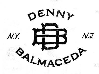 Denny Balmaceda new logo for blog. danilo mancini denny balmaceda denny623 fashion gentleman hand lettering illustration menswear new york sailor danny style vintage