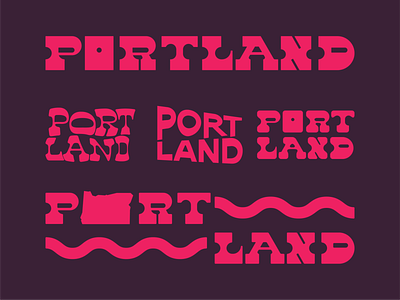 Portland Type alphabets bad kerning customtype letters portland stuff typography typography design weird wip words