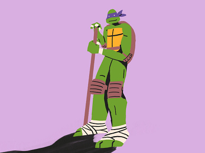 Donnie color donatello donnie drawing illustration ninja turtles shape teenage mutant ninja turtles texture tmnt