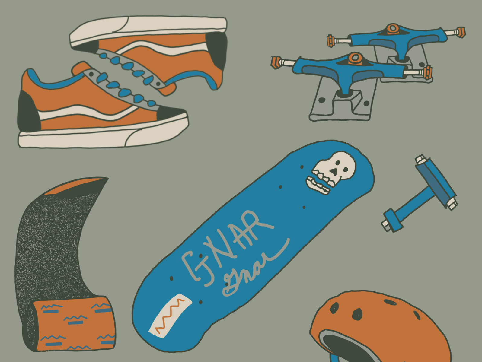Nouns of Skating by Sean Nemetz on Dribbble