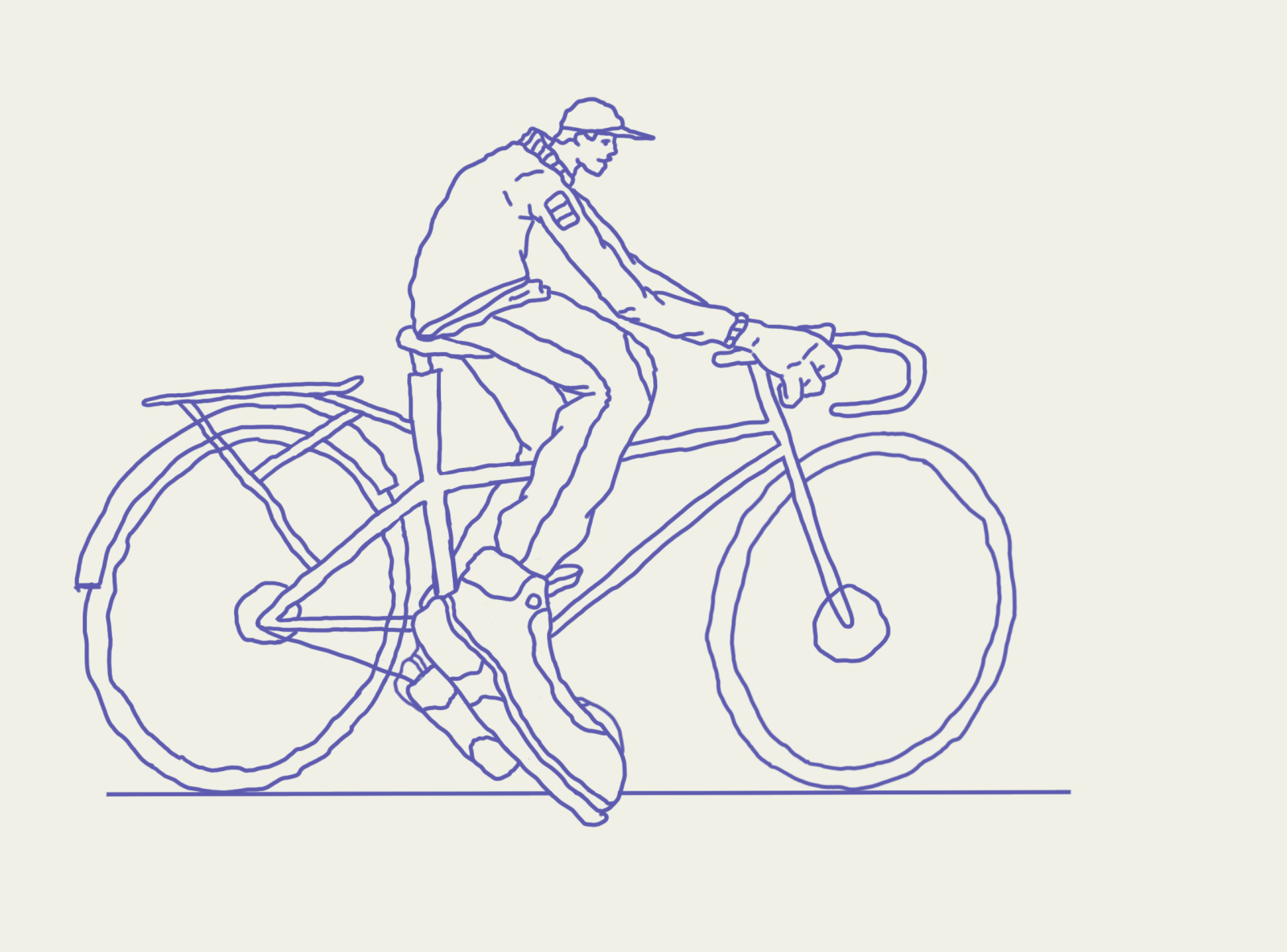 CYCLE BICYCLE Bike Single line Minimal Sketch, continuous line art Simple  But Gorgeous and Aesthetic gift Idea for Cyclist