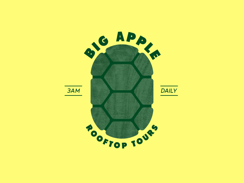 Big Apple. 3am branding badge illustration typography heroes in a half shell go ninja go ninja go ninja turtles turtles in time tmnt