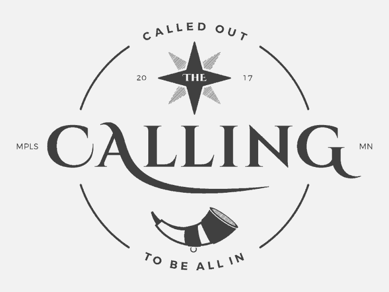 The Calling (responsive) black and white branding icon identity design logo wordmark