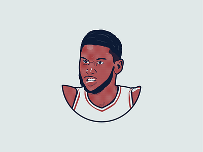 Ben Simmons badge basketball branding design hoops icon illustration logo portrait vector