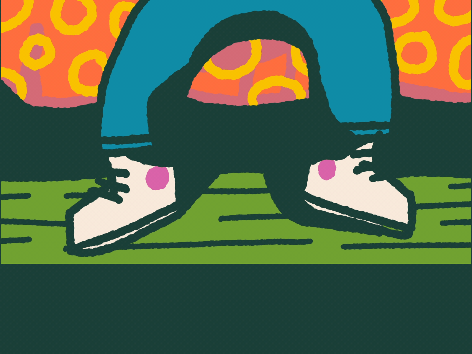 Eyes Rebound: Under the Bed blanket character color crunchy editorial eyes illustration rebound texture trippy