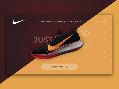 Nike branding corporate design justdoit landing page nike nike air nike shoes ui uidesign uiux ux uxdesign webdesign website design