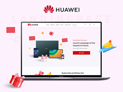Huawei Landing Page | UI Design