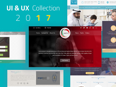 UI&UX Collection 2017 2017 asgatech collection corporate education fujairahport medical port radio school sedra uidesign uiux uxdesign