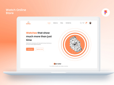 Watch online store computer design desktop e commerce ecommerce mobile shots store ui ux uxui watch watches web website