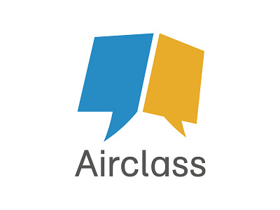 Airclass education，speak，logo