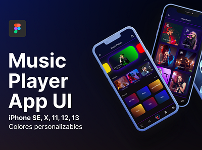 music player ui design 3d animation app design app ui design app uidesign appdesign branding design design design figma graphic design illustration logo motion graphics thumbnail design ui ui design ui ux uiux design ux design