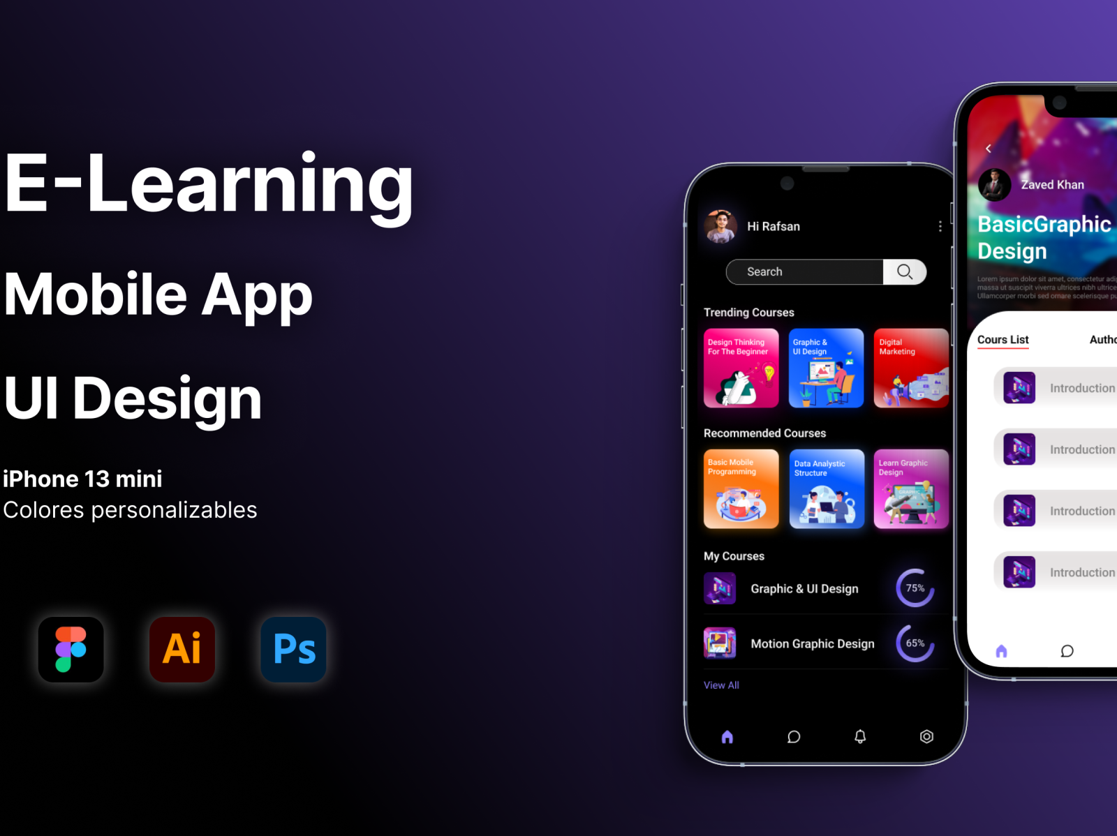 E-LEARNING MOBILE APP UI DESIGN by MD. RAFSAN JANY on Dribbble