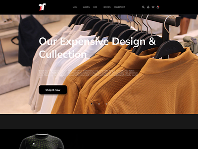 E-commerce website UI design