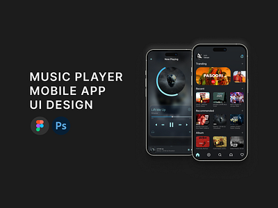 Mobile App UI Design , Music player app ui design app design app ui design appdesign branding design figma graphic and ui design graphic design illustration logo mobile app design mobile app ui desogn mobile ui design thumbnail design ui ui desig ui ux dewisgn web ui design