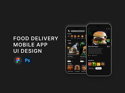 Food Delivery Mobile App UI Design app design app ui design app uiix design app ux design appdesign branding design figma graphic design illustration logo mobile app design mobile app ui design mobile app uiux design mobile app ux design mobile design thumbnail design ui uiux design