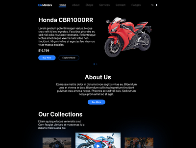 BIKE SHOPE WEB UI DESIGN app ui design appdesign branding design figma graphic design illustration landing page landing page design logo thumbnail design ui ui design uiux design ux design web web landing page website design