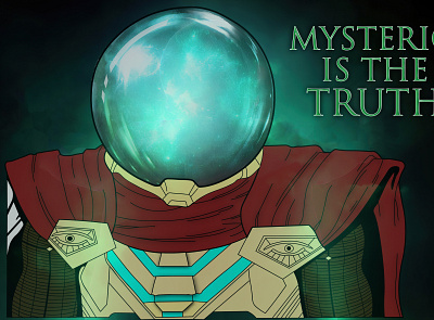 MYSTERIO IS THE TRUTH design graphic design illustrator photoshop poster vector