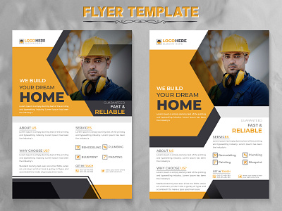 Corporate we Build your Dream Home Flyer Design