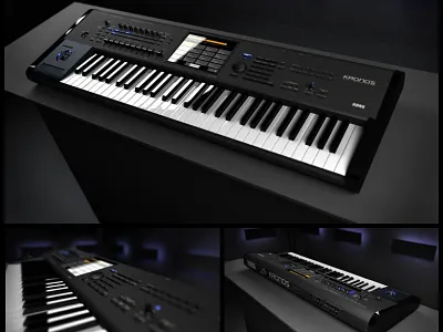 3D Model "Korg Kronos" 3d illustration site video web