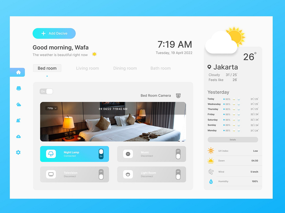 Smart Device Management App by WfaStudio on Dribbble