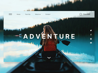 Adventure Landing Page UI / Website