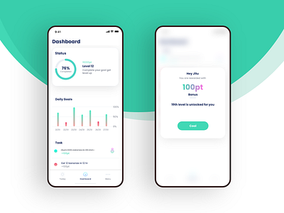 Goal tracking app UI design 2018 2019 android app app design dribbble goal goal tracking inspiration ios micro animation trend ui ux