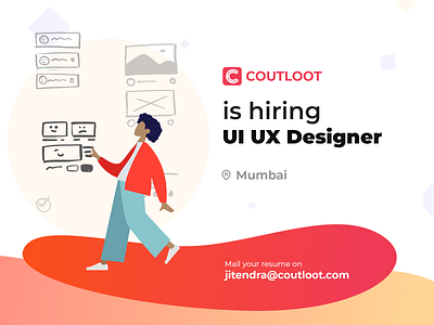 Coutloot is hiring UI UX Designer app banglore design dribbble hiring job mumbai ui ux work