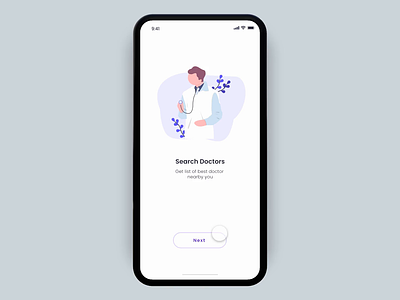 Health App Intro Screen Interaction android android app design dribbble fitness app health health and fitness health app health care illustration inspiration ios micro animation micro interactions trend uiux design vector
