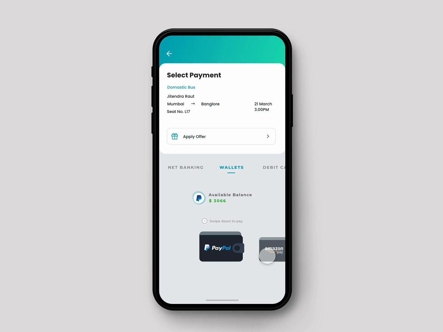 Easy ui. Payment UI UX. Wallet pay.