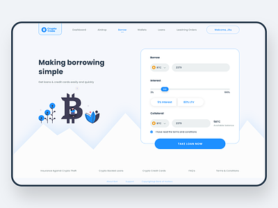 Crypto Trade - Web landing page app design dribbble illustration inspiration ios landing page micro animation micro interactions trend ui ux web