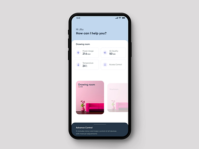 Smart Home Control App android app design dribbble home automation inspiration ios micro animation micro interactions smart home app smarthome trend ui ux