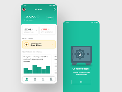 Save money app 2019 2019 trend android app design dribbble inspiration ios micro animation trend ui ux