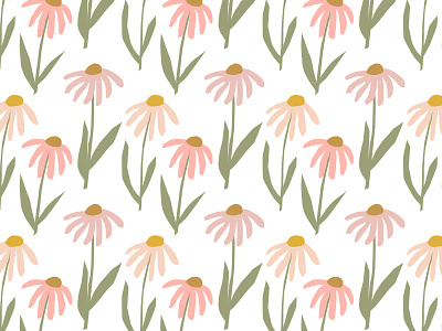 illustrated flower pattern design