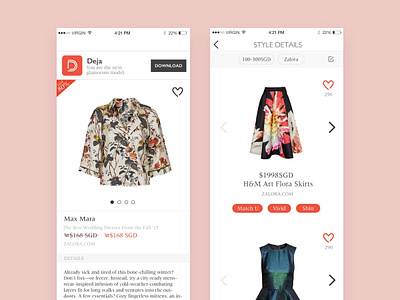 Deja Shop e-commerce design ui